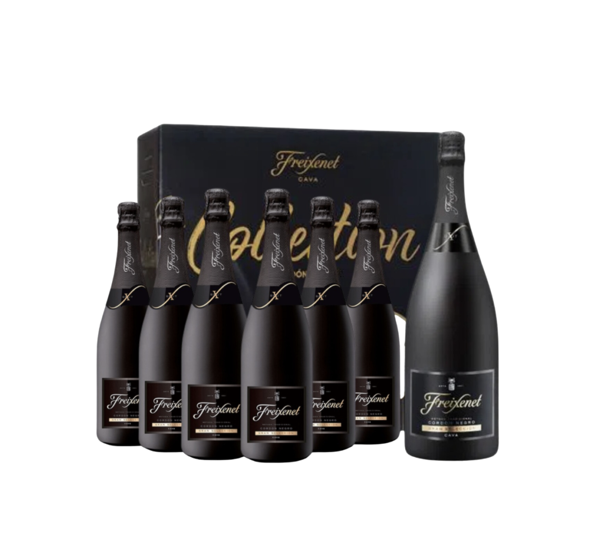 kir cava cordon negro brut Freixenet , 6 garrafas + 1 garrafa de 1.500 ml