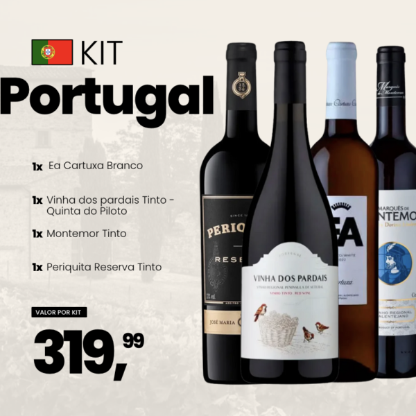 kit de Vinhos tintos portugueses